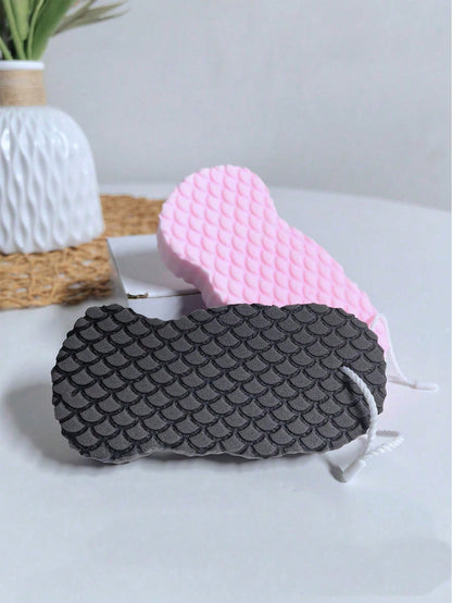 1pc Painless Exfoliating Bath Sponge Towel, High Density Sponge Deeply Removes Dead Skin, Gentle Skin-Friendly Design, Easy To Wipe Dirt, Portable Bathing Supplies, Suitable For Bathroom, Gym, Hotel A