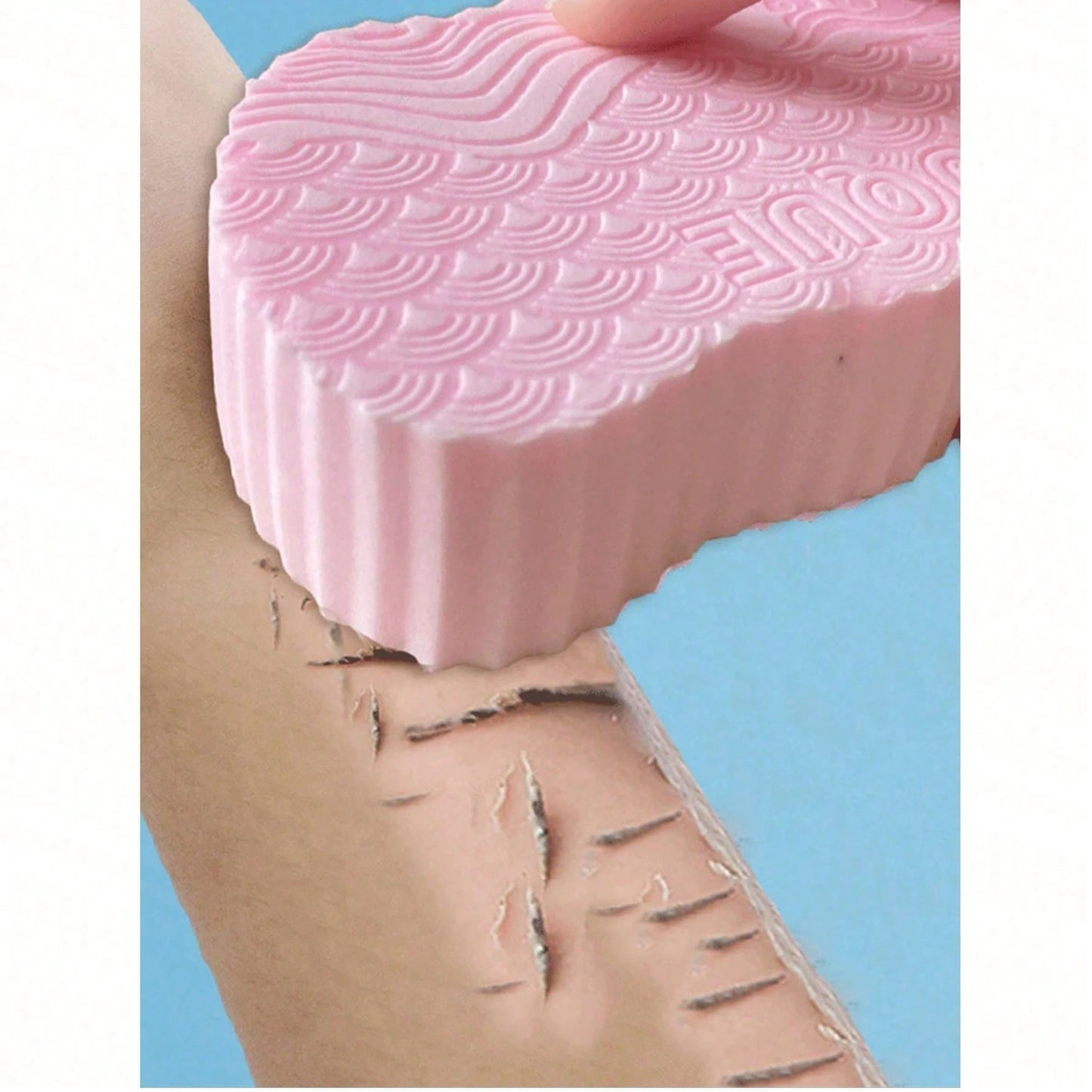 1pc Painless Exfoliating Bath Sponge Towel, High Density Sponge Deeply Removes Dead Skin, Gentle Skin-Friendly Design, Easy To Wipe Dirt, Portable Bathing Supplies, Suitable For Bathroom, Gym, Hotel A