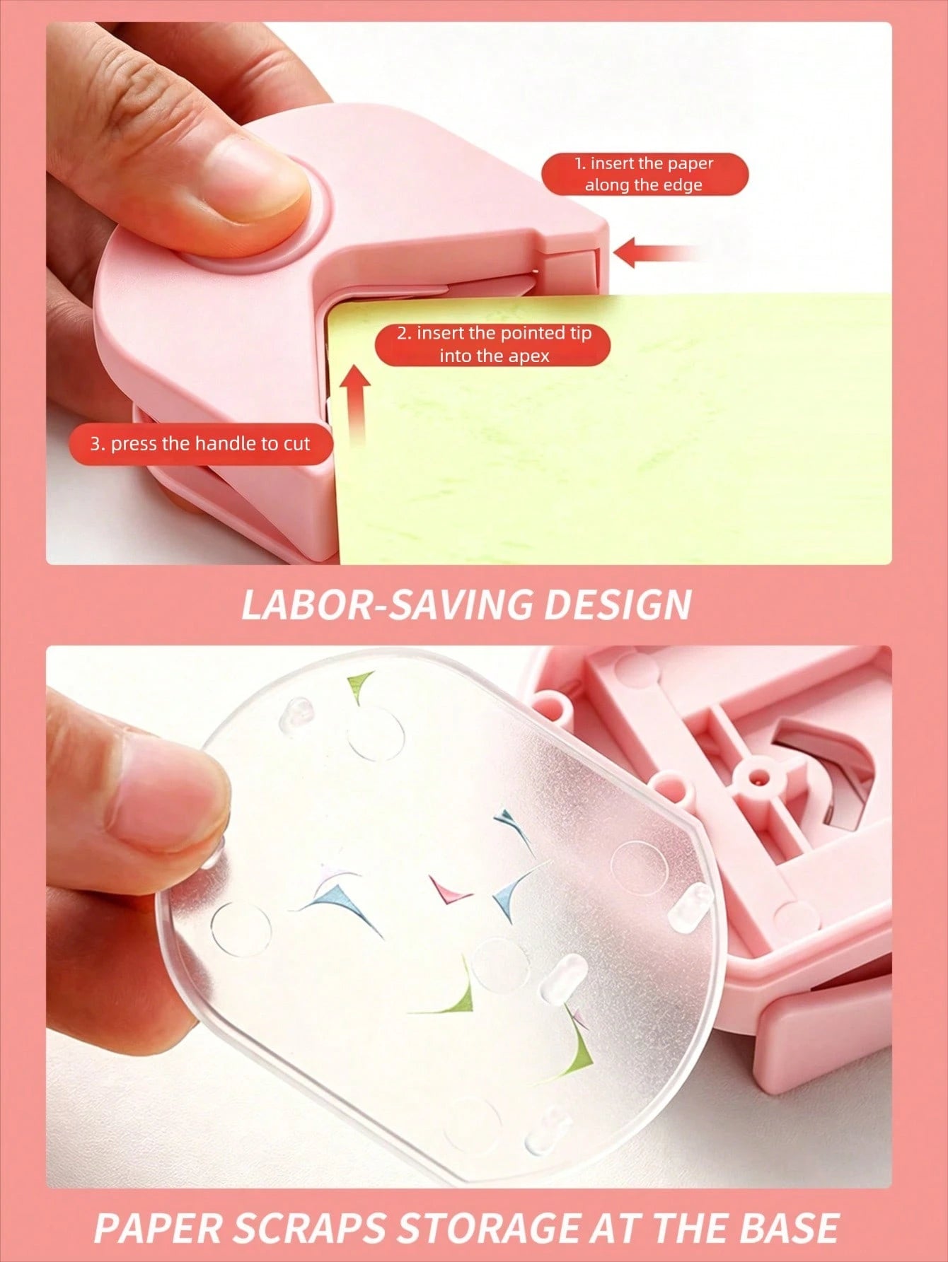 1pc Paper Corner Rounder- R4 4mm Corner Cutter Punch Tool,Corner Rounder R4 Corner Punch, Portable Paper Trimmer Cutter For Laminated Cards, Cardstock, Scrapbooking,Photo Card Making, Paper Cutting D
