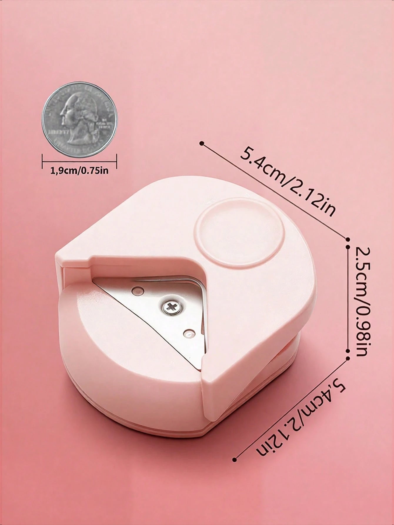 1pc Paper Corner Rounder- R4 4mm Corner Cutter Punch Tool,Corner Rounder R4 Corner Punch, Portable Paper Trimmer Cutter For Laminated Cards, Cardstock, Scrapbooking,Photo Card Making, Paper Cutting D