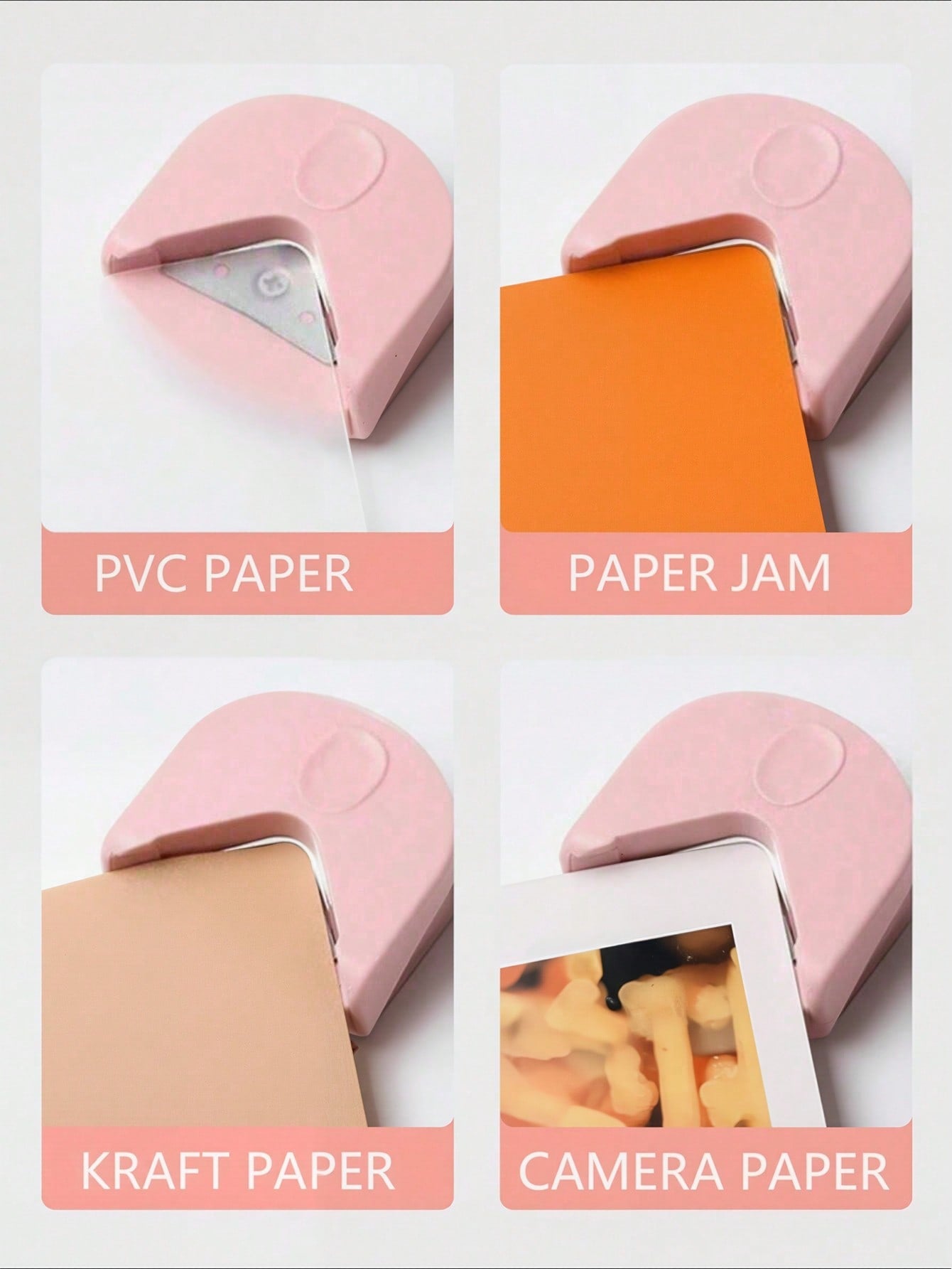 1pc Paper Corner Rounder- R4 4mm Corner Cutter Punch Tool,Corner Rounder R4 Corner Punch, Portable Paper Trimmer Cutter For Laminated Cards, Cardstock, Scrapbooking,Photo Card Making, Paper Cutting D