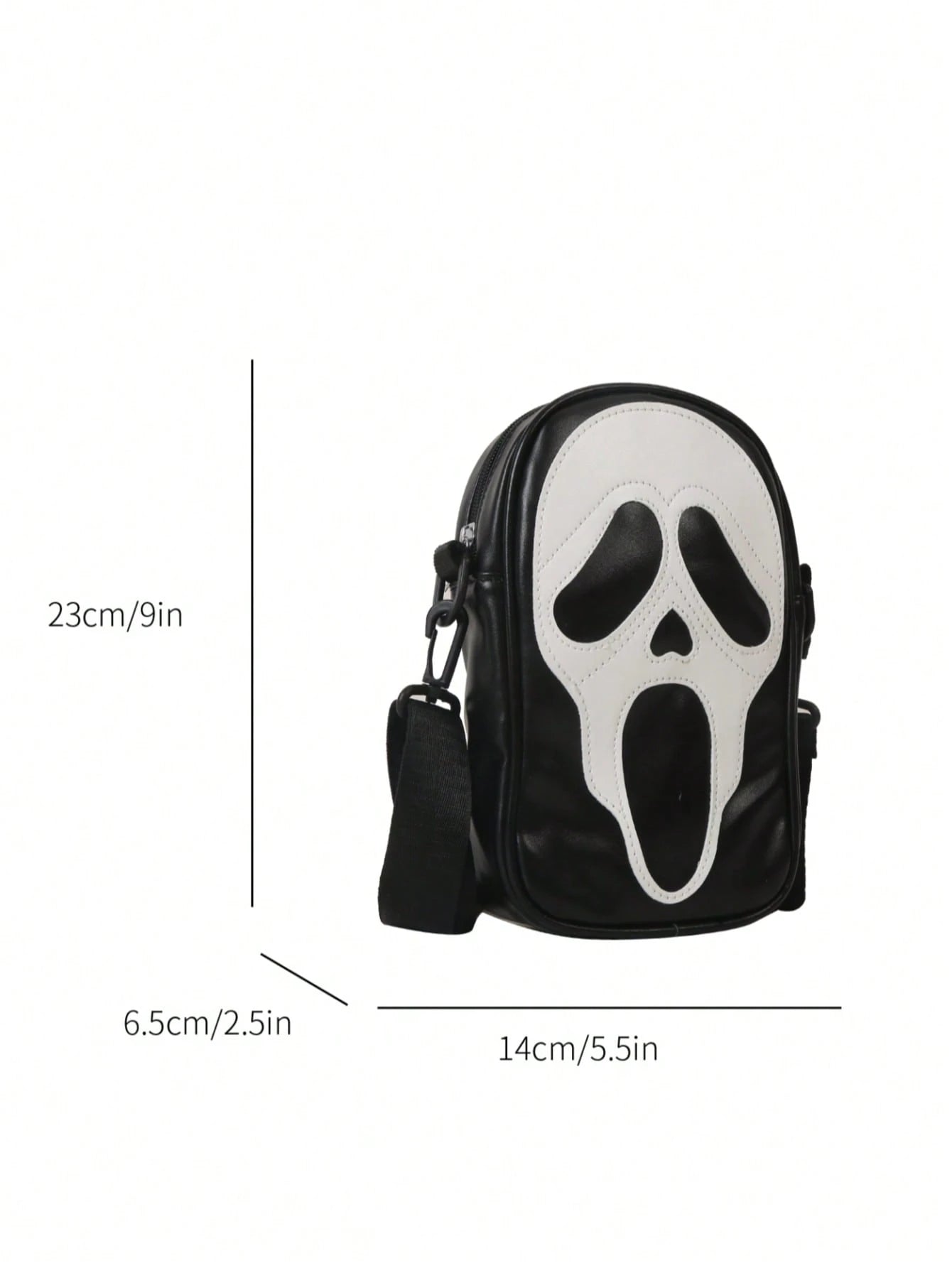 1pc Peach Tree Minimalist Solid Color Letter Print Adjustable Strap Zipper Closure Crossbody Chest Bag For Men, Casual Versatile Daily, Work, Sports, Travel, Lightweight Waterproof Nylon Multi-Compart