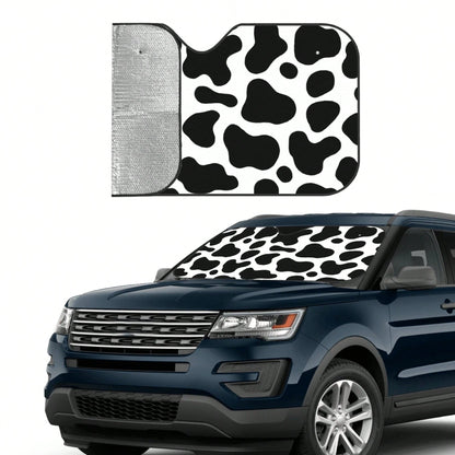 1pc Plaid Pattern Printed Car Front Windshield Sun Shade Decor Vehicle Sun Visor UV Reflector Sun Protection Cover Keeps Vehicle Cool