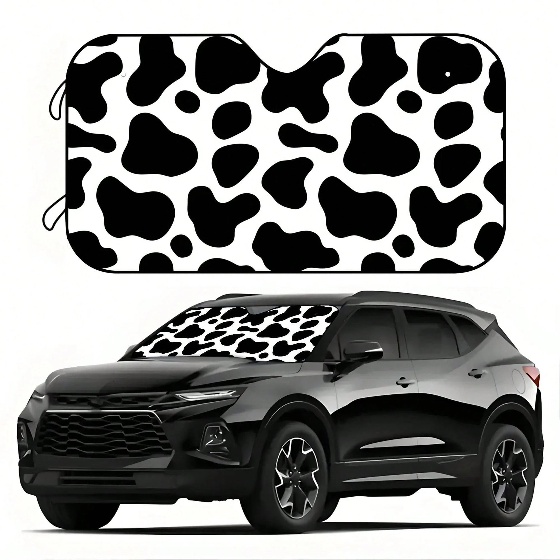 1pc Plaid Pattern Printed Car Front Windshield Sun Shade Decor Vehicle Sun Visor UV Reflector Sun Protection Cover Keeps Vehicle Cool