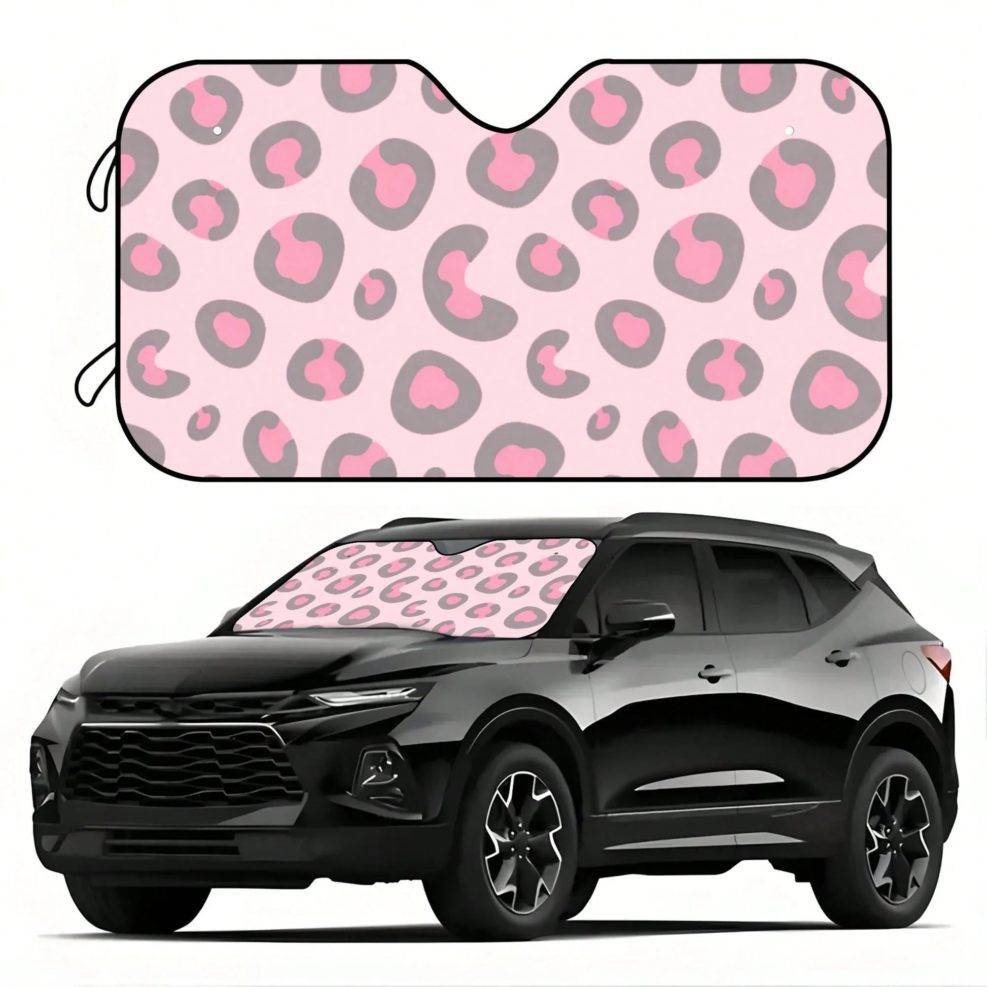 1pc Plaid Pattern Printed Car Front Windshield Sun Shade Decor Vehicle Sun Visor UV Reflector Sun Protection Cover Keeps Vehicle Cool