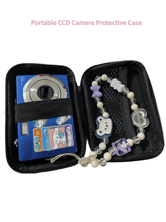 1pc Portable CCD Camera Protective Case, Compact Design, Waterproof Material, Ideal For Outdoor Photography Enthusiasts And Travelerscharger Case Office Must Haves Digital Bag Cable Camerabag Electron