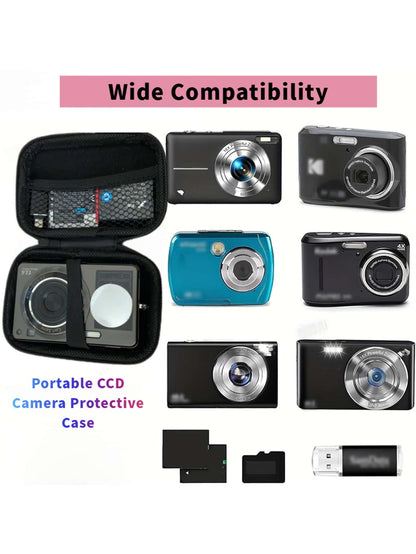 1pc Portable CCD Camera Protective Case, Compact Design, Waterproof Material, Ideal For Outdoor Photography Enthusiasts And Travelerscharger Case Office Must Haves Digital Bag Cable Camerabag Electron