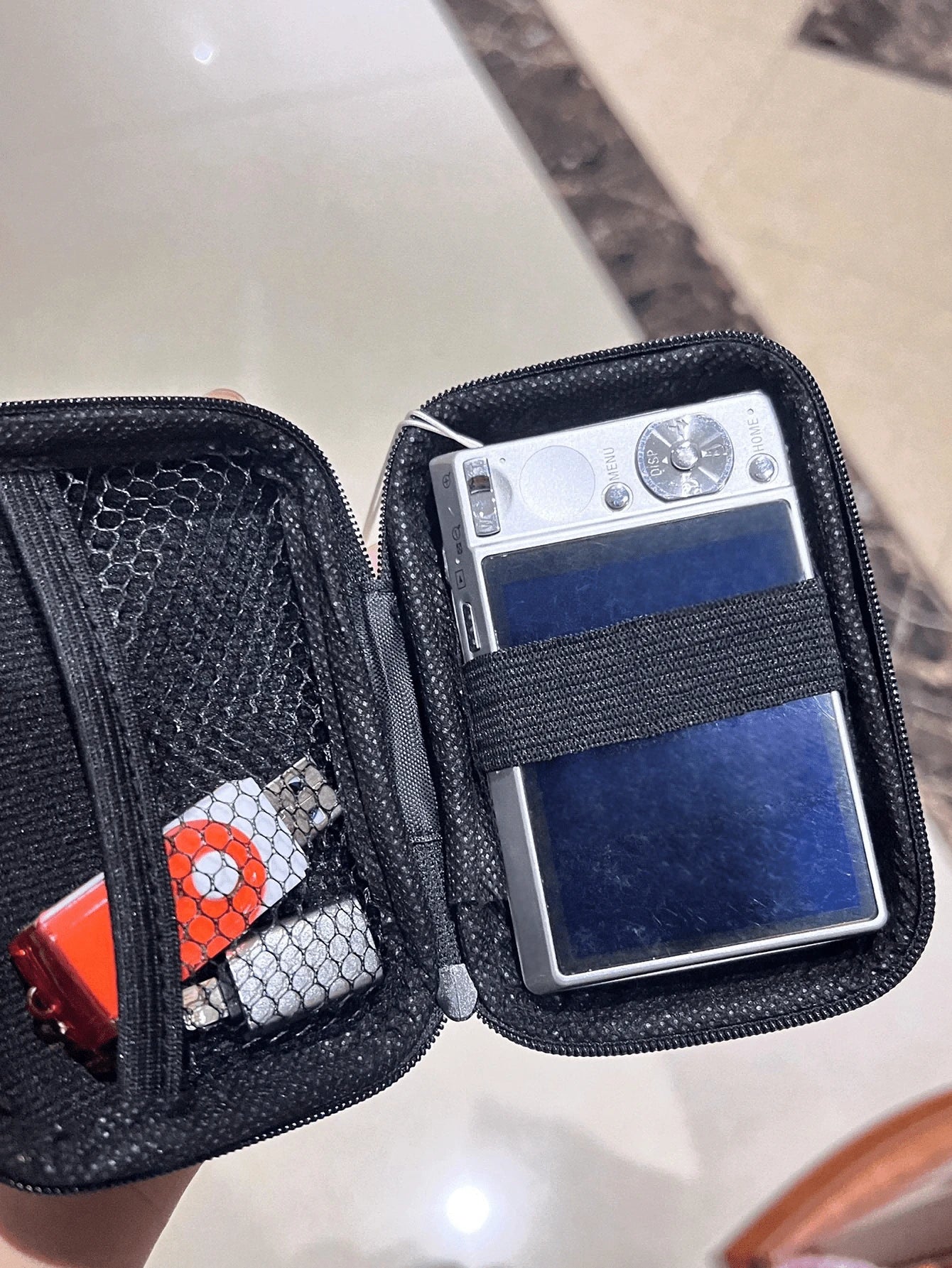 1pc Portable CCD Camera Protective Case, Compact Design, Waterproof Material, Ideal For Outdoor Photography Enthusiasts And Travelerscharger Case Office Must Haves Digital Bag Cable Camerabag Electron