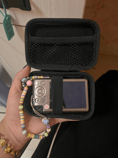 1pc Portable CCD Camera Protective Case, Compact Design, Waterproof Material, Ideal For Outdoor Photography Enthusiasts And Travelerscharger Case Office Must Haves Digital Bag Cable Camerabag Electron