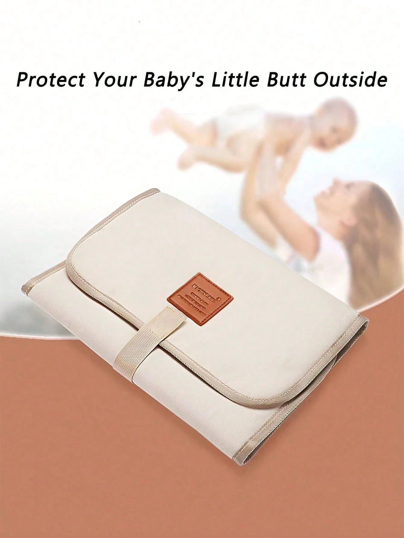 1pc Portable Diaper Changing Pad, Small Size Unfolded 23*12in, Foldable Diaper Changing Mat For 0-12 Months Infants, Travel Baby Diaper Changing Pad, Multiple Colors Available, Suitable For Outings An