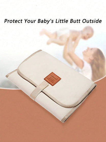 1pc Portable Diaper Changing Pad, Small Size Unfolded 23*12in, Foldable Diaper Changing Mat For 0-12 Months Infants, Travel Baby Diaper Changing Pad, Multiple Colors Available, Suitable For Outings An