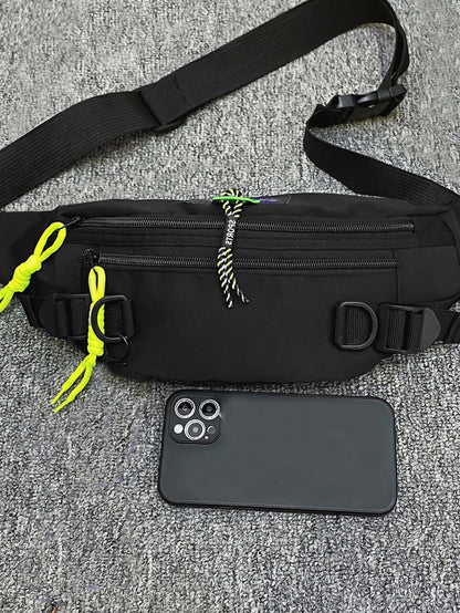 1Pc Portable Sport Bag Travel Bag Storage Bag Sling Bag, Outdoor Casual Sports Utility Chest Pack, Large Capacity Shoulder Backpack Chest Pack Crossbody Daypack For Men, Perfect For Back To School, Wo
