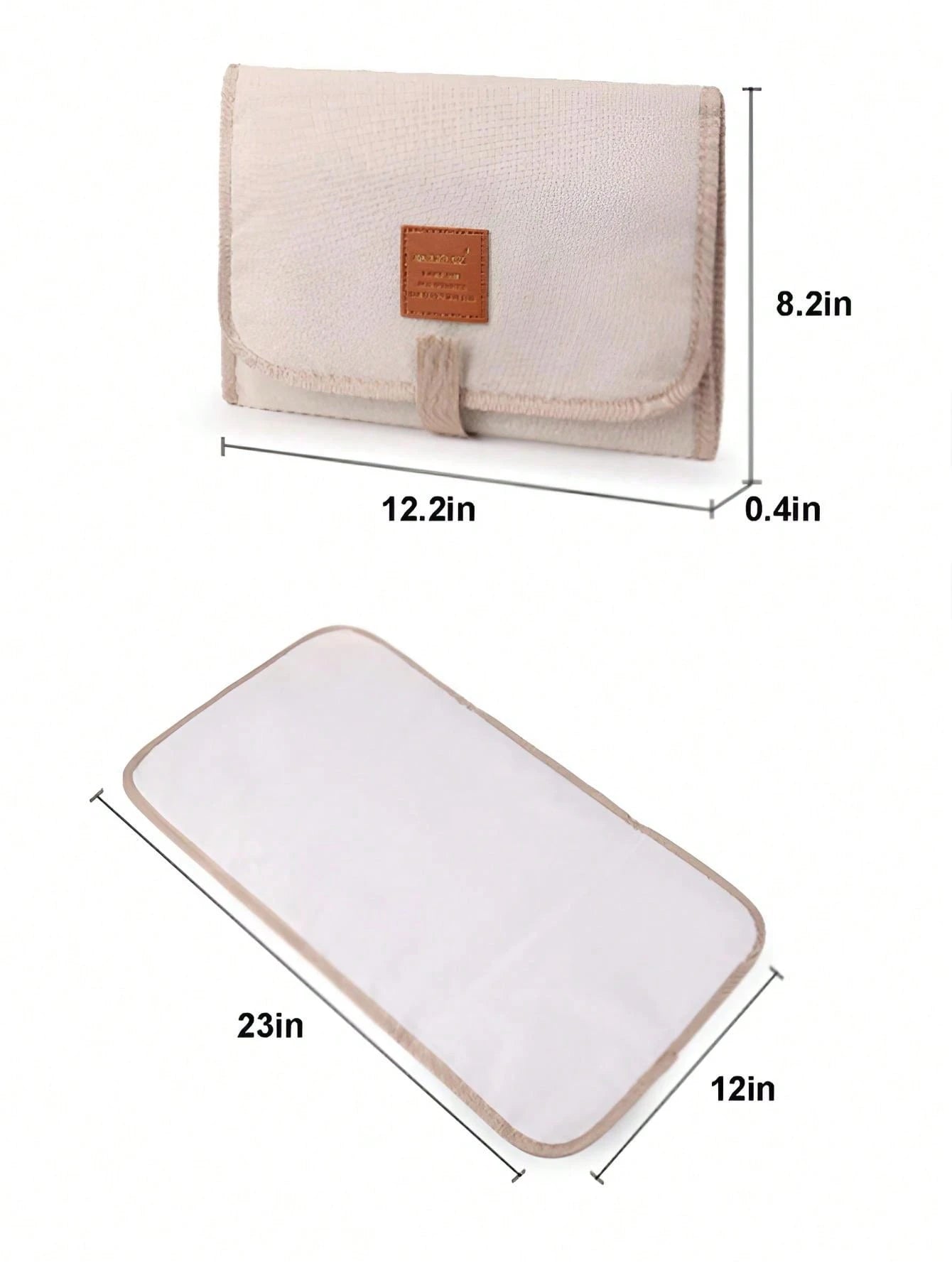 1pc Portable Waterproof Foldable Diaper Changing Pad, Large Size Suitable For 0-12 Months Babies, Multi-Color For Travel & Outdoor Use Baby Shower Family Decorations Gifts