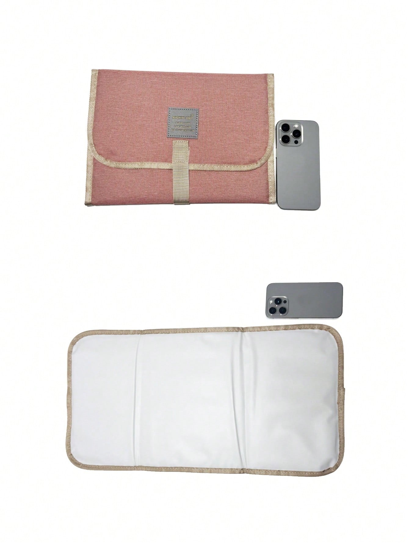 1pc Portable Waterproof Foldable Diaper Changing Pad, Large Size Suitable For 0-12 Months Babies, Multi-Color For Travel & Outdoor Use Baby Shower Family Decorations Gifts