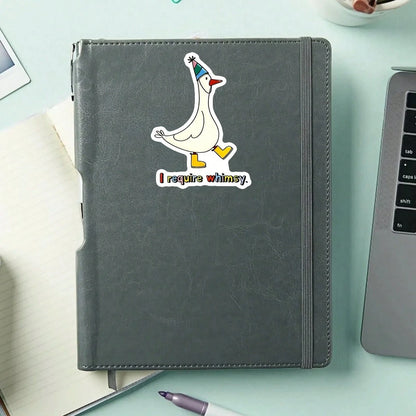 1PC Quirky Whimsical Saying Sticker, Funny Quote Vinyl Decal For Laptop Water Bottle Notebook E-Reader, Waterproof Aesthetic Typography Decal Sticker, Cute Stationery Scrapbook Accessories Gift For Te