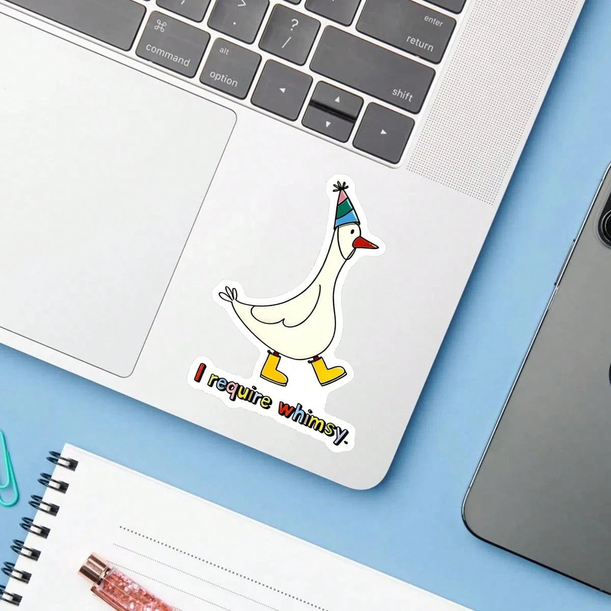 1PC Quirky Whimsical Saying Sticker, Funny Quote Vinyl Decal For Laptop Water Bottle Notebook E-Reader, Waterproof Aesthetic Typography Decal Sticker, Cute Stationery Scrapbook Accessories Gift For Te