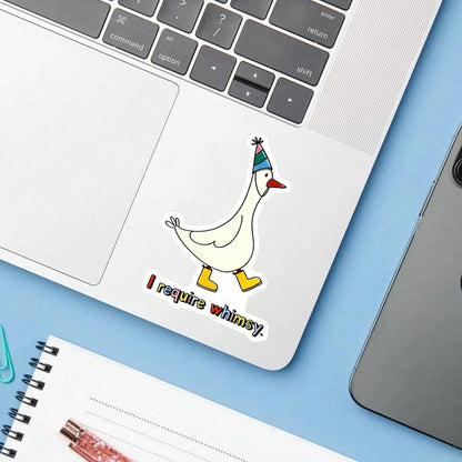 1PC Quirky Whimsical Saying Sticker, Funny Quote Vinyl Decal For Laptop Water Bottle Notebook E-Reader, Waterproof Aesthetic Typography Decal Sticker, Cute Stationery Scrapbook Accessories Gift For Te