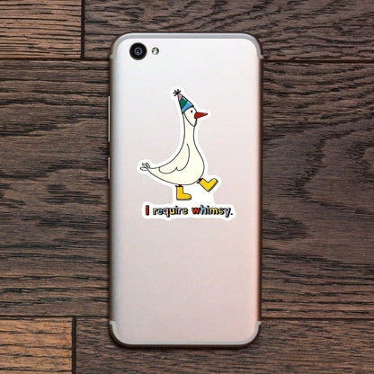 1PC Quirky Whimsical Saying Sticker, Funny Quote Vinyl Decal For Laptop Water Bottle Notebook E-Reader, Waterproof Aesthetic Typography Decal Sticker, Cute Stationery Scrapbook Accessories Gift For Te