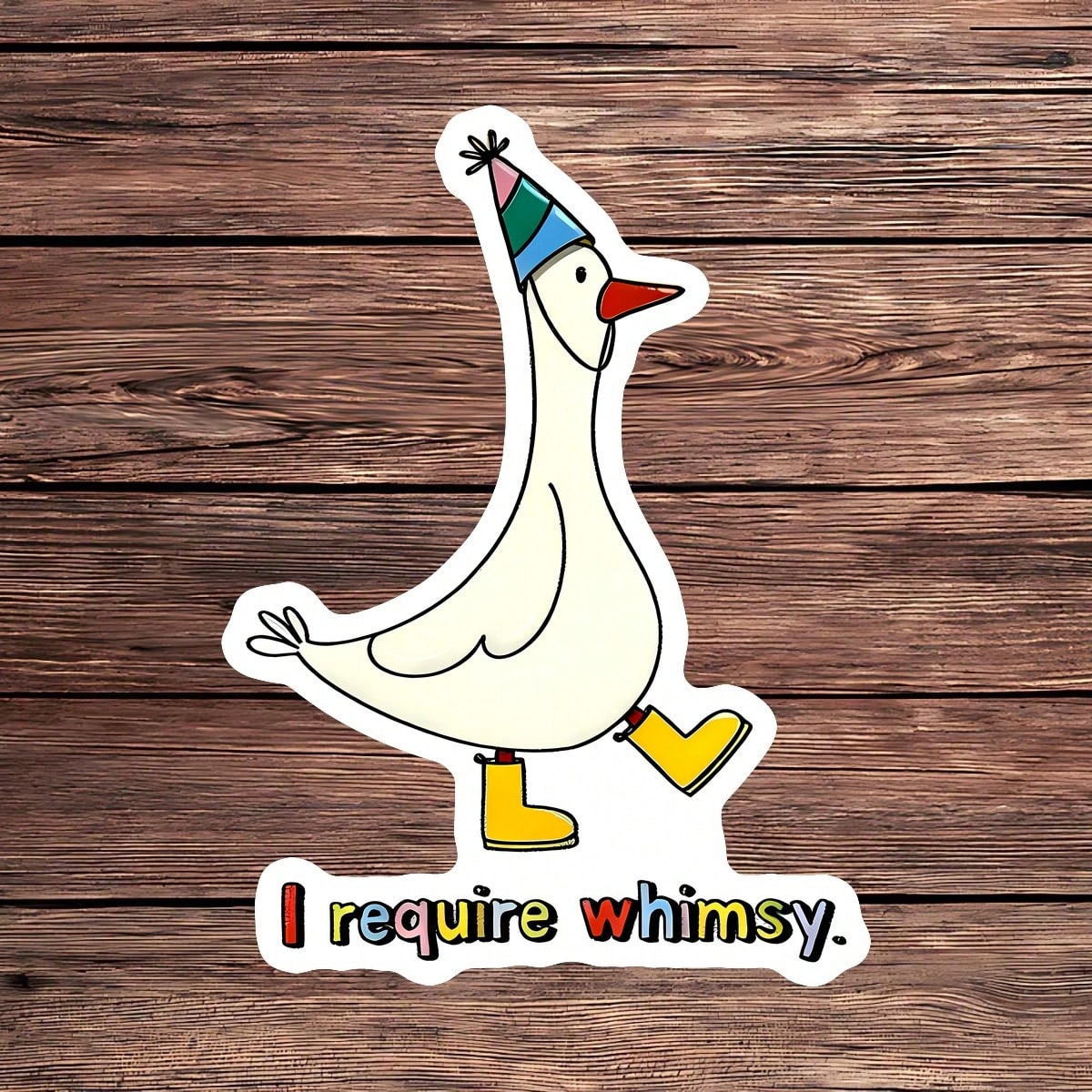 1PC Quirky Whimsical Saying Sticker, Funny Quote Vinyl Decal For Laptop Water Bottle Notebook E-Reader, Waterproof Aesthetic Typography Decal Sticker, Cute Stationery Scrapbook Accessories Gift For Te