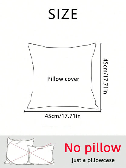1pc Reversible Plaid Pink And Red Cushion Cover, Sofa Pillowcase With Hidden Zipper, Machine Washable, Perfect For Living Room, Bedroom Or Car Decor, Plaid Pattern, Durable Pillowcase, Pillow Insert N