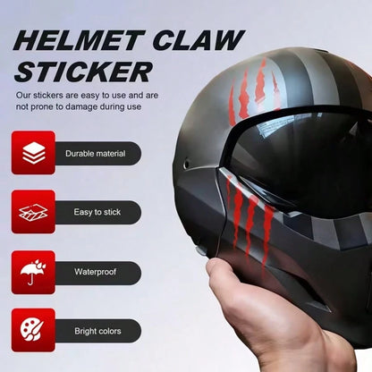 1pc Scary Demon Claw Scratch Stickers For Motorcycle Helmet Car Window Truck Vinyl Decoration