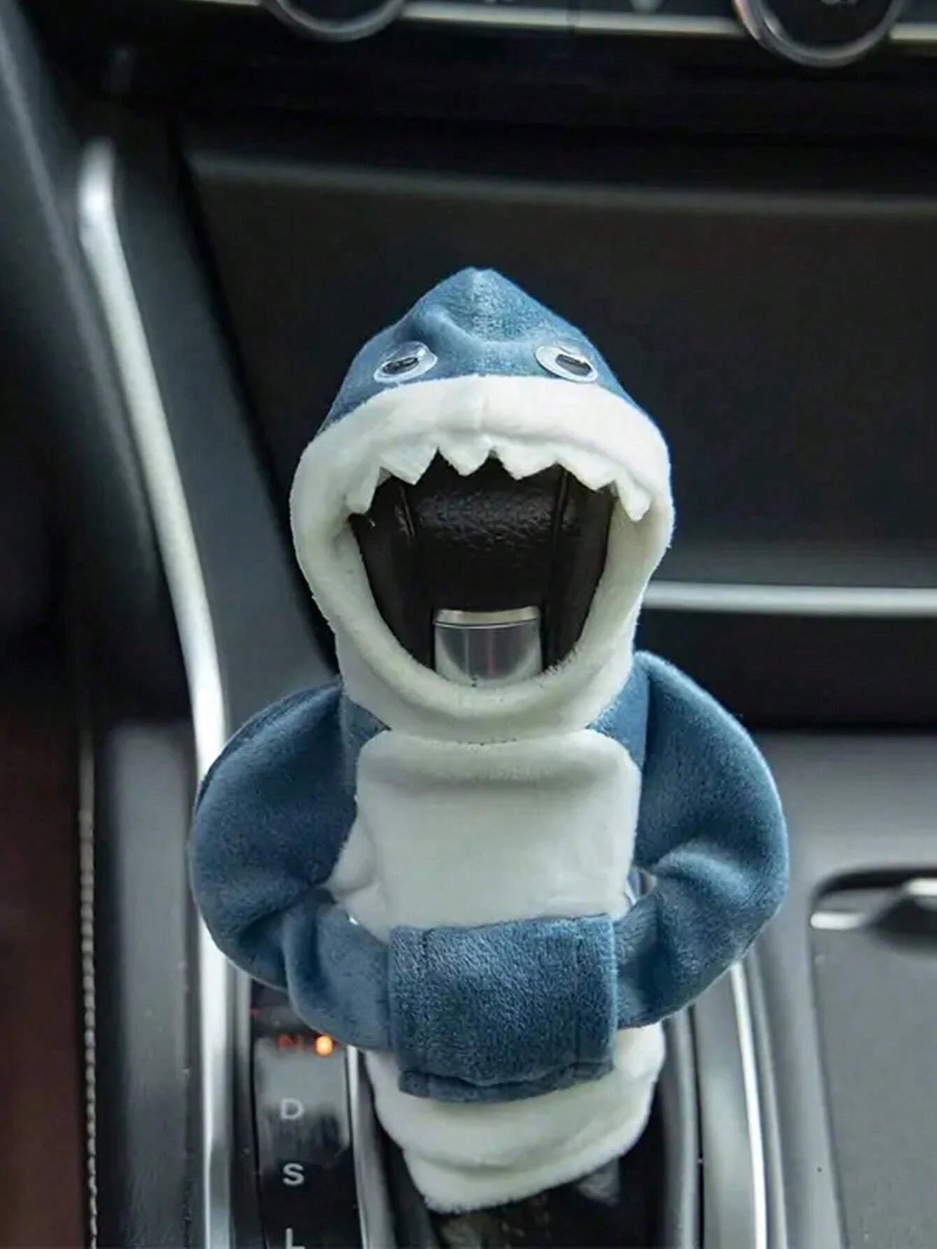 1PC Shark Hoodie Car Gear Shift Cover- Comfortable Manual Shift Knob Sweatshirt, Creative Car Interior Accessories