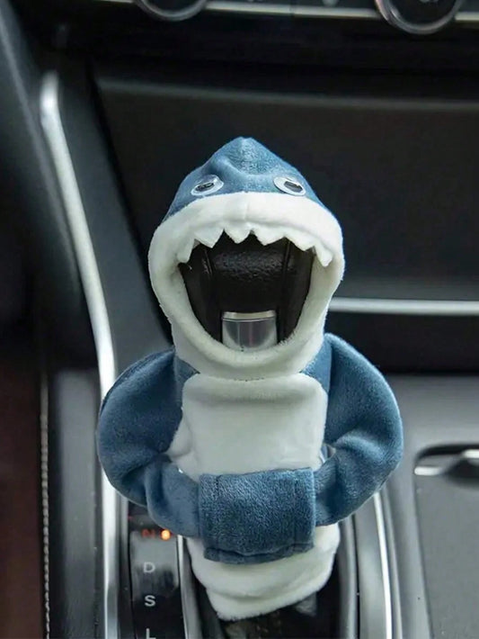 1PC Shark Hoodie Car Gear Shift Cover- Comfortable Manual Shift Knob Sweatshirt, Creative Car Interior Accessories