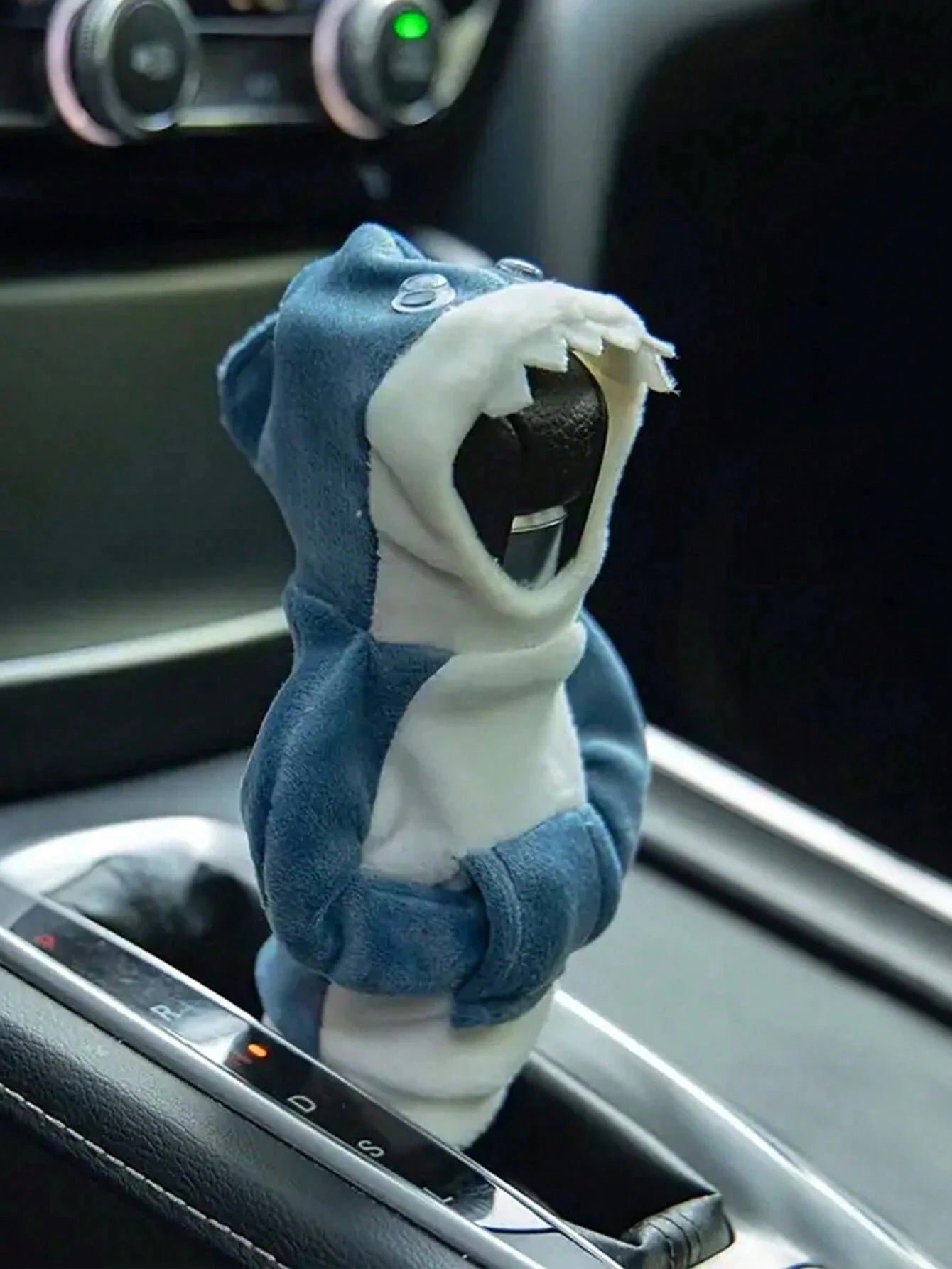 1PC Shark Hoodie Car Gear Shift Cover- Comfortable Manual Shift Knob Sweatshirt, Creative Car Interior Accessories