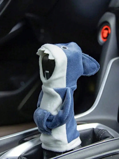 1PC Shark Hoodie Car Gear Shift Cover- Comfortable Manual Shift Knob Sweatshirt, Creative Car Interior Accessories