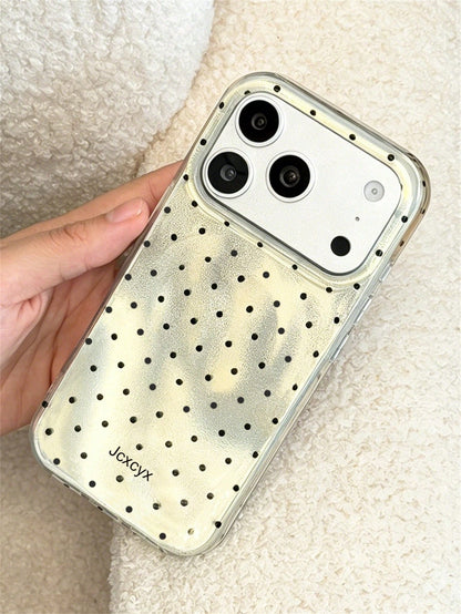 1pc Shiny Sequin Asymmetrical Water Ripple Glossy IMD Phone Case, Compatible With IPhone 17 Pro Max 17 Pro 16 Pro Max 15 Pro Max 14 Pro Max 13 Pro Max 16 15 14 Plus 13 12 Pro 11, Cute Pink Glossy Soft