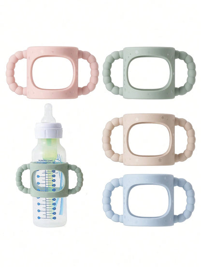 1pc Silicone Baby Bottle Handle, Easy Grip Detachable Handle Suitable For Bottles To Training Cups, Universal