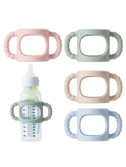 1pc Silicone Baby Bottle Handle, Easy Grip Detachable Handle Suitable For Bottles To Training Cups, Universal
