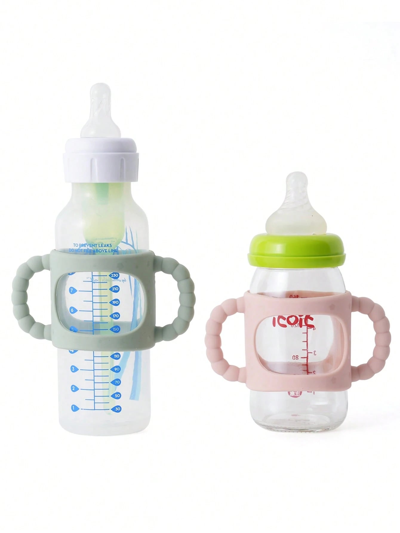 1pc Silicone Baby Bottle Handle, Easy Grip Detachable Handle Suitable For Bottles To Training Cups, Universal
