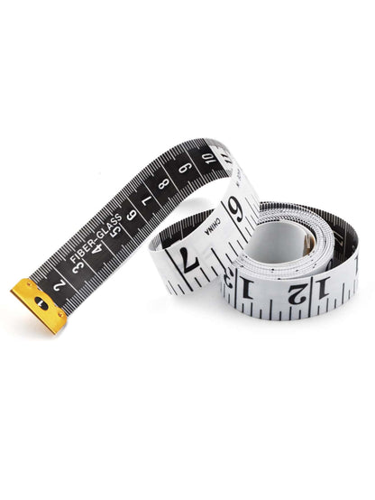 1pc Simple Tape Measure, 150cm PVC Double Sided Soft Body Sewing Scale Ruler For Daily