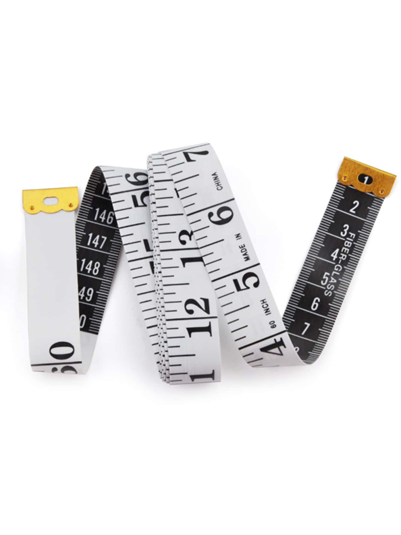 1pc Simple Tape Measure, 150cm PVC Double Sided Soft Body Sewing Scale Ruler For Daily