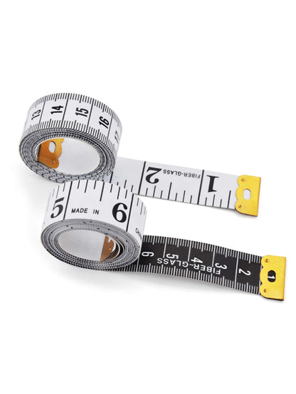 1pc Simple Tape Measure, 150cm PVC Double Sided Soft Body Sewing Scale Ruler For Daily