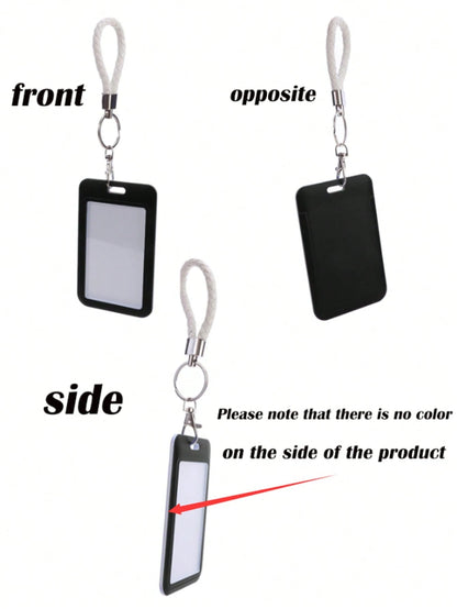 1PC Solid Color ID Card Holder Bus Card Protective Cover Student Meal Card Campus Card Access Control ID Card Access Card Holder, Badge Holder