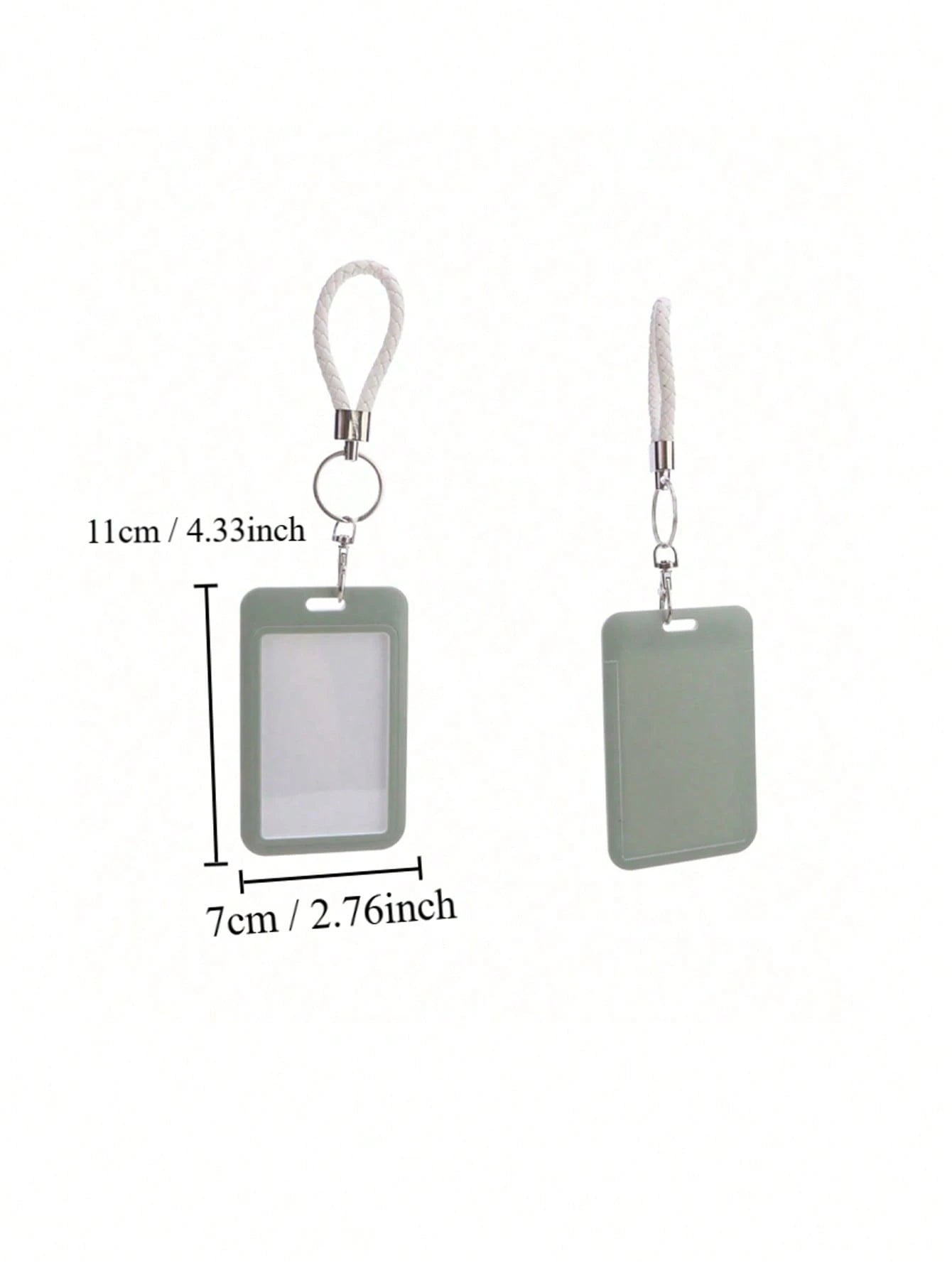 1PC Solid Color ID Card Holder Bus Card Protective Cover Student Meal Card Campus Card Access Control ID Card Access Card Holder, Badge Holder
