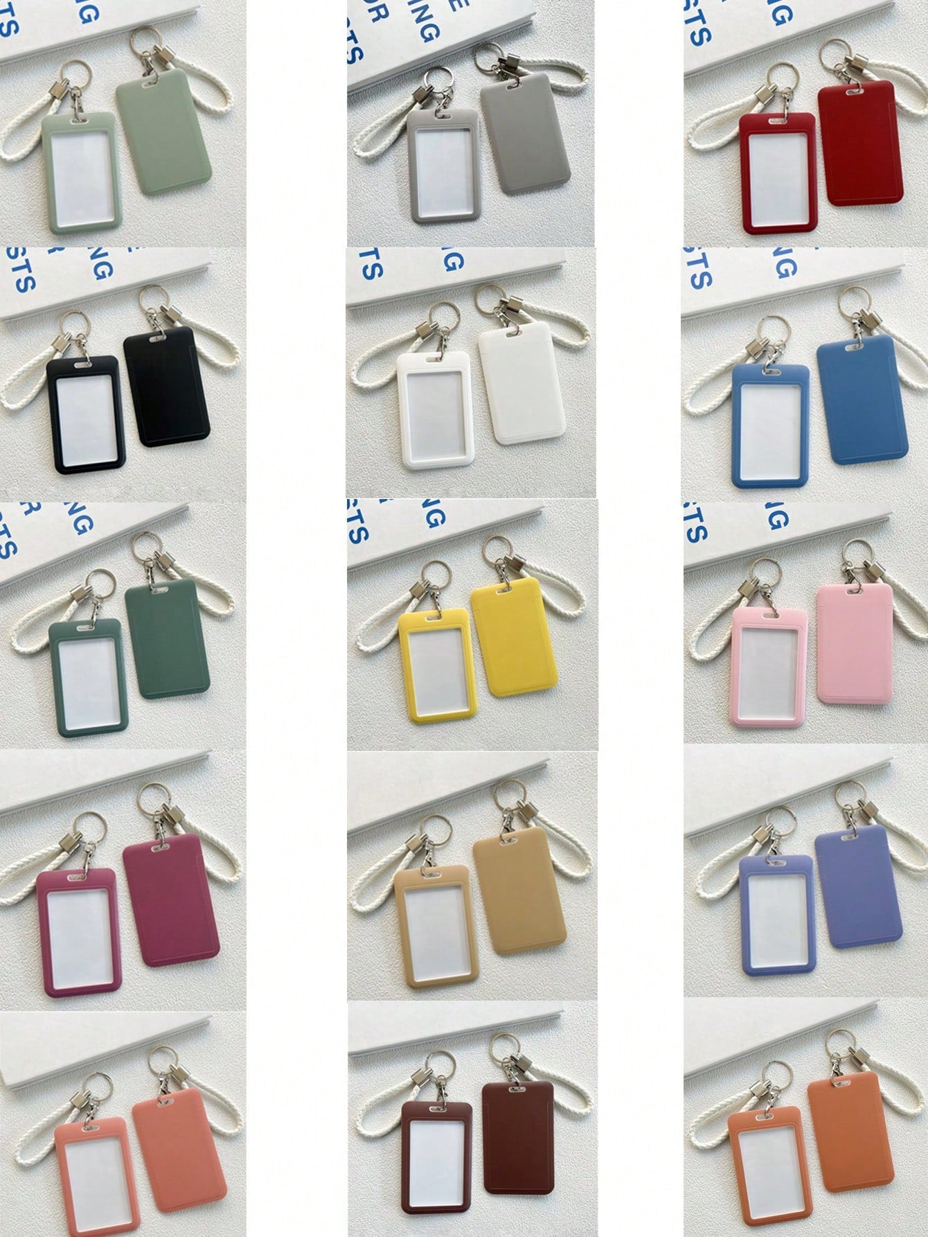 1PC Solid Color ID Card Holder Bus Card Protective Cover Student Meal Card Campus Card Access Control ID Card Access Card Holder, Badge Holder