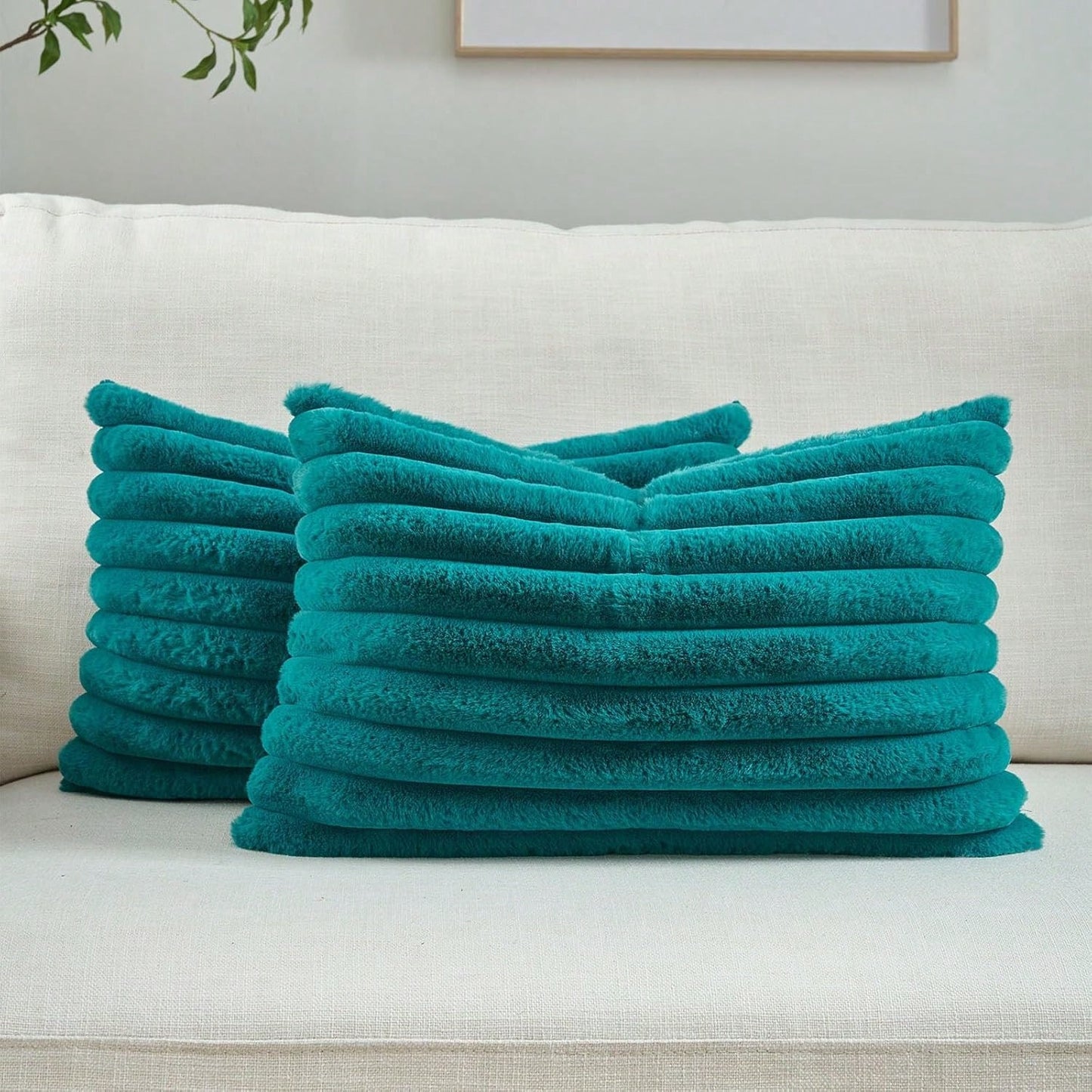 1pc Solid Color Throw Pillow Cover (Pillow Insert Not Included), Fabric Cushion Cover, Suitable For Living Room Sofa