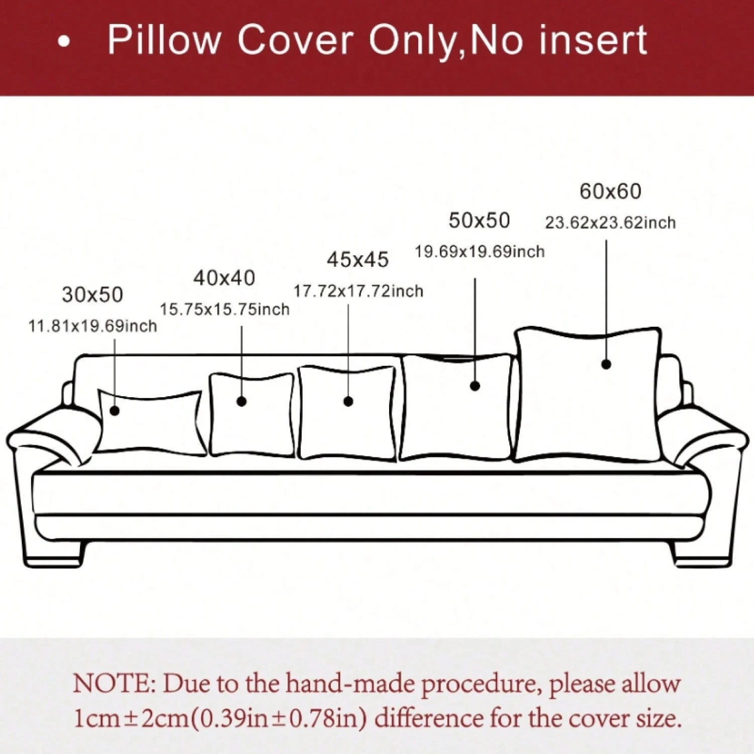 1pc Solid Color Throw Pillow Cover (Pillow Insert Not Included), Fabric Cushion Cover, Suitable For Living Room Sofa