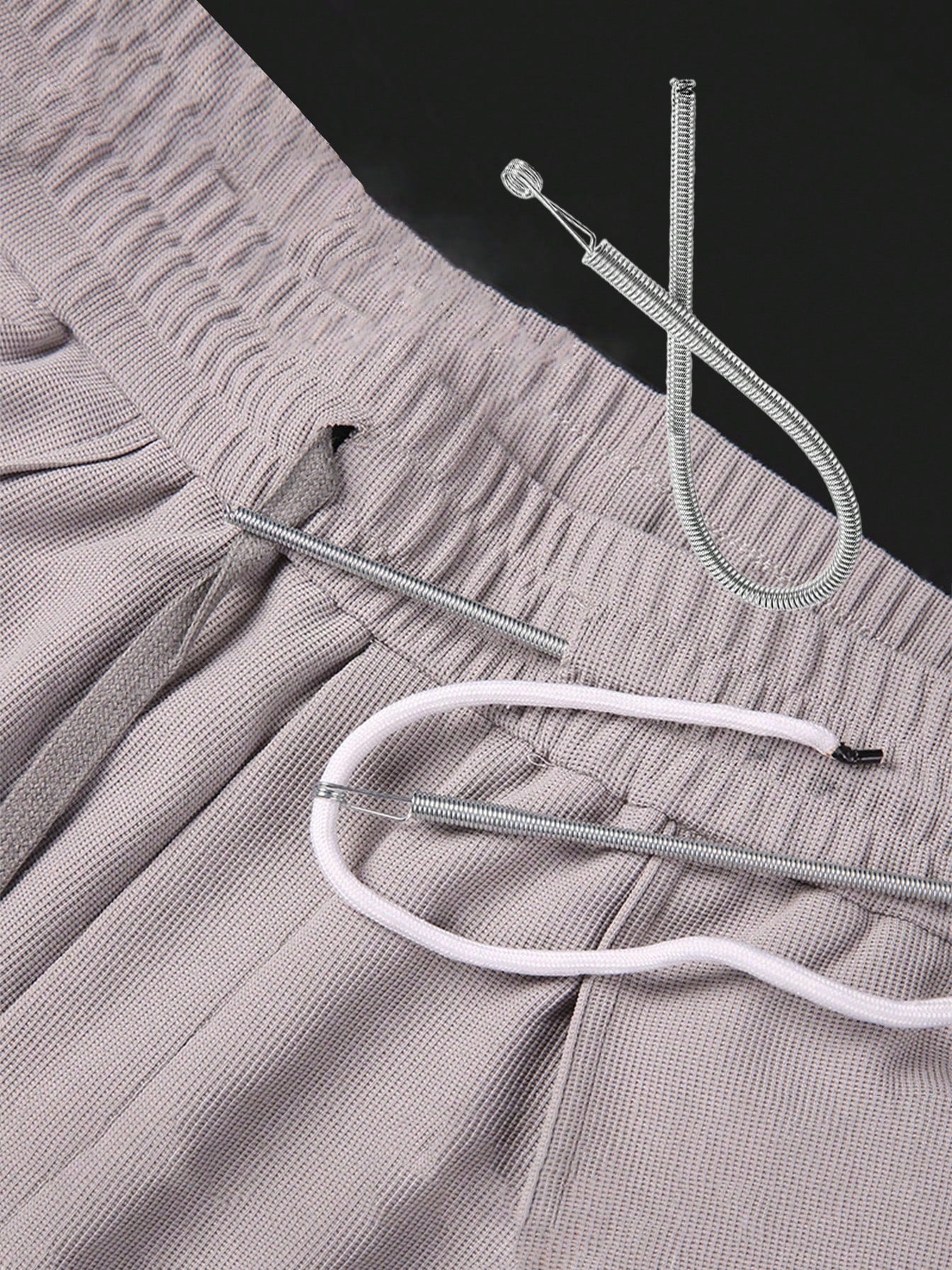 1pc Spring-Loaded Flexible Drawstring Replacement Tool| 2-In-1 Elastic Band Inserter For Pants, Hoodies & Skirts| Home Essentials Kit With Waistband Stringer, No-Sew DIY Helper| Christmas Gift For