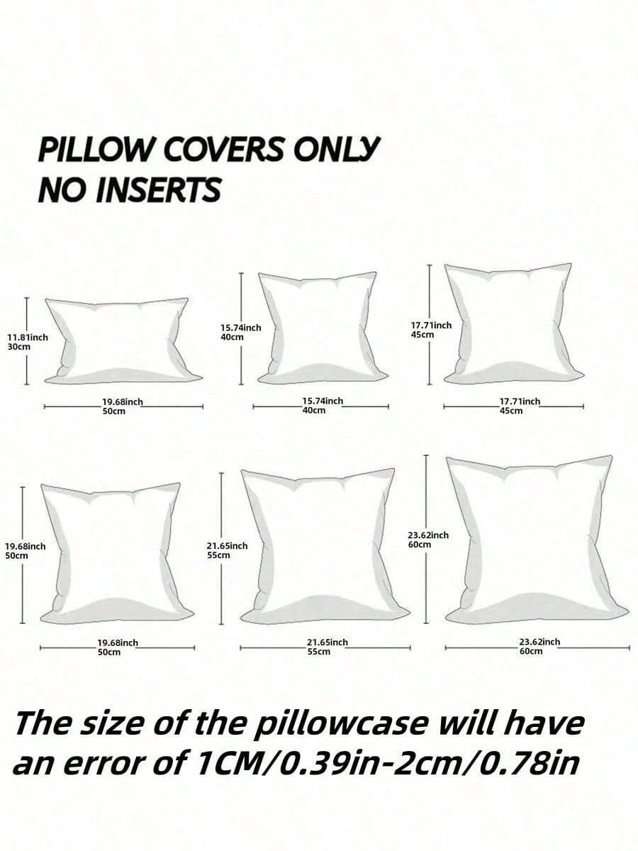 1pc Striped Tassel Throw Pillow Cover, Home Style Cushion Cover With Tassel Decor, Neutral Bohemian Style Decorative Square Pillowcase For Sofa, Sofa Bed, Bed, Etc.
