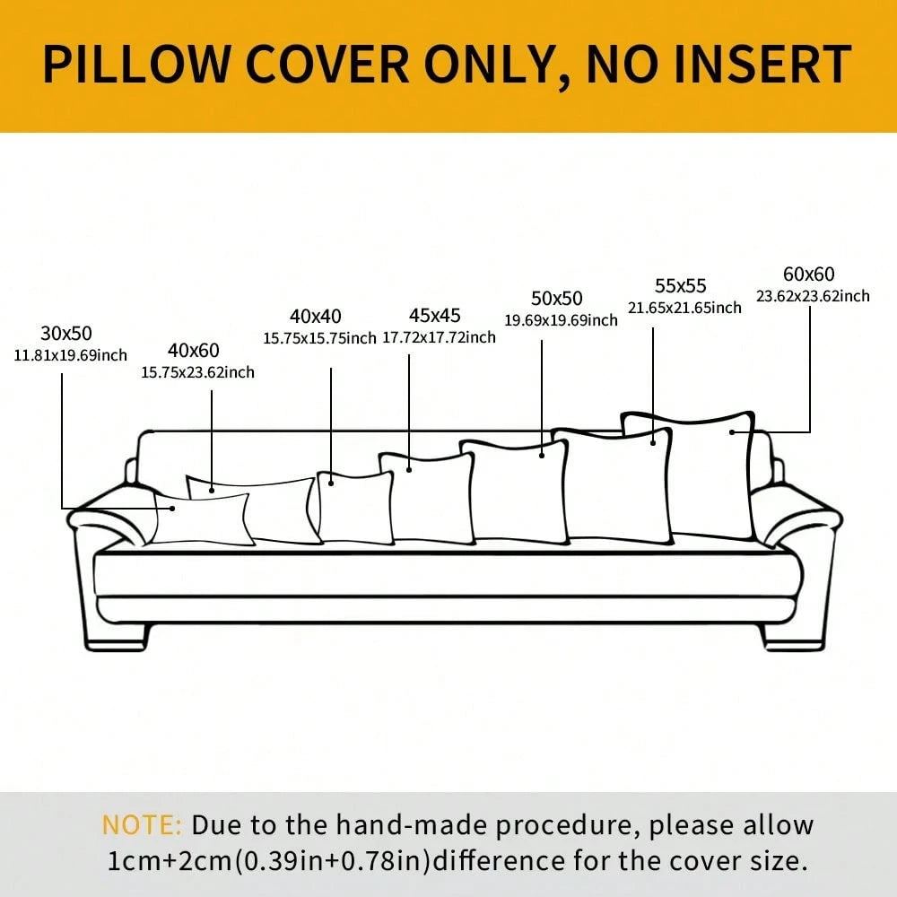 1pc Striped Tassel Throw Pillow Cover, Home Style Cushion Cover With Tassel Decor, Neutral Bohemian Style Decorative Square Pillowcase For Sofa, Sofa Bed, Bed, Etc.