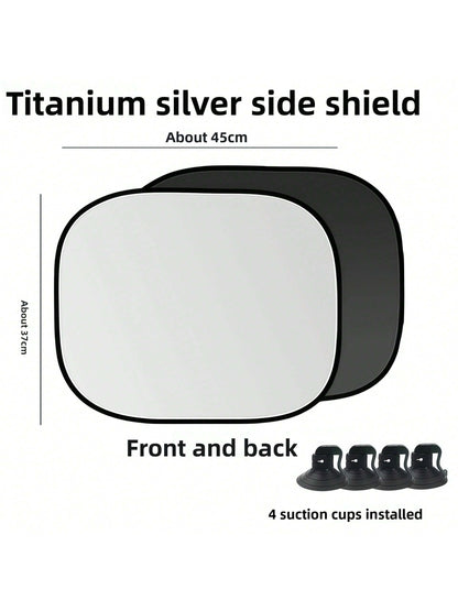 1pc Summer Car Comfort Shade- Front Windshield UV Protection, Heat Insulation And Light Blocking, Auto Accessories, Car Essential