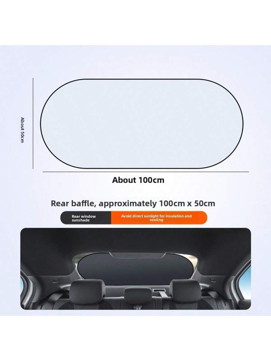 1pc Summer Car Comfort Shade- Front Windshield UV Protection, Heat Insulation And Light Blocking, Auto Accessories, Car Essential