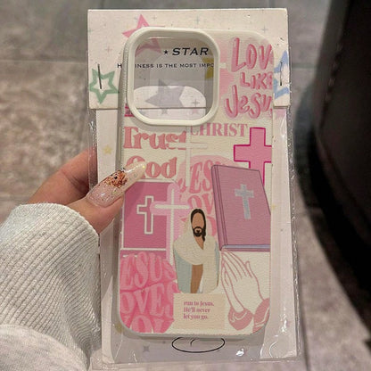 1pc TPU Material Gentle Virgin Mary Floral Prayer Pattern Phone Case Compatible With IPhone 17 Pro Max/17/16 Pro Max/15/13/12/11/ S20 FE/A15/S24/A55/ Note 11/Note 12/Note 13 Pro Full Coverage Anti-Dro