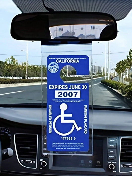 1pc Transparent Car Hanging Storage Bag