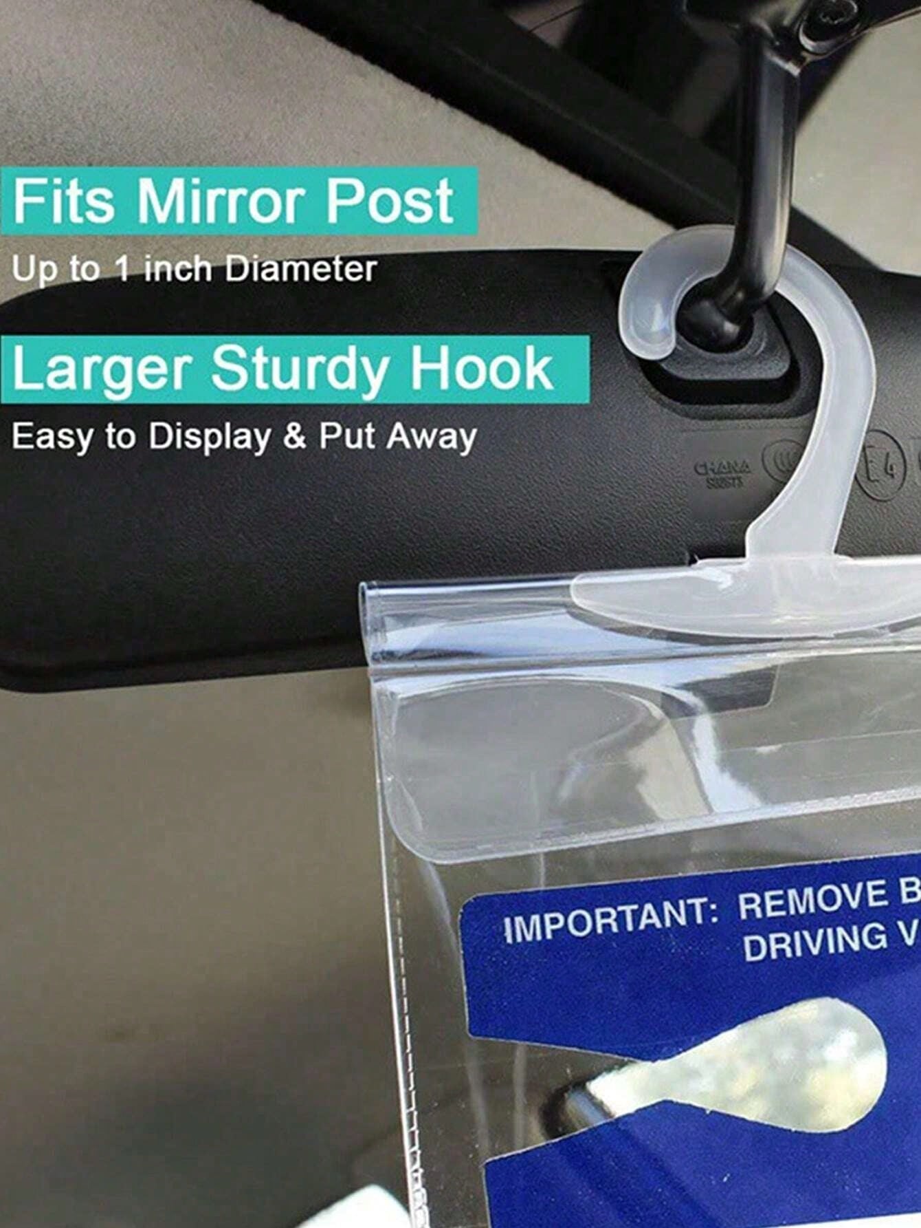 1pc Transparent Car Hanging Storage Bag