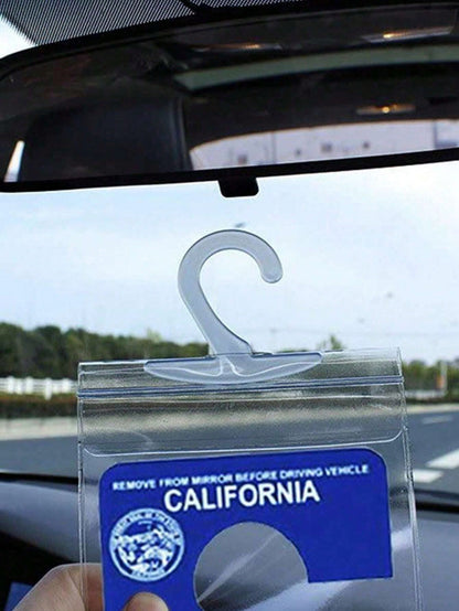 1pc Transparent Car Hanging Storage Bag